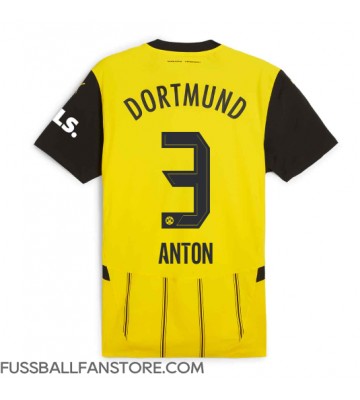 Borussia Dortmund Waldemar Anton #3 Replik Heimtrikot 2024-25 Kurzarm